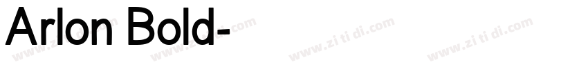 Arlon Bold字体转换